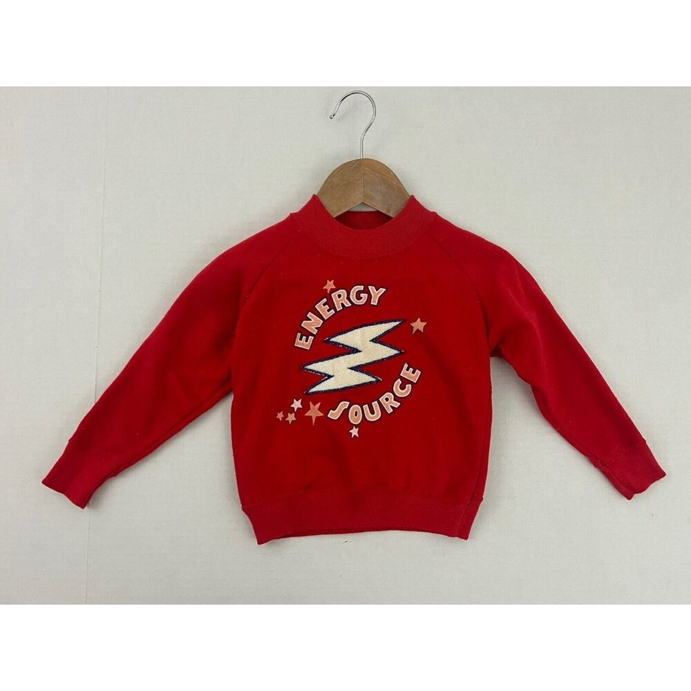 Vintage Little One's Kids 24 months Sweatshirt Fleece Energy Source Bolt